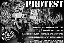 link button to show titled Protest at Superchief Gallery 2018